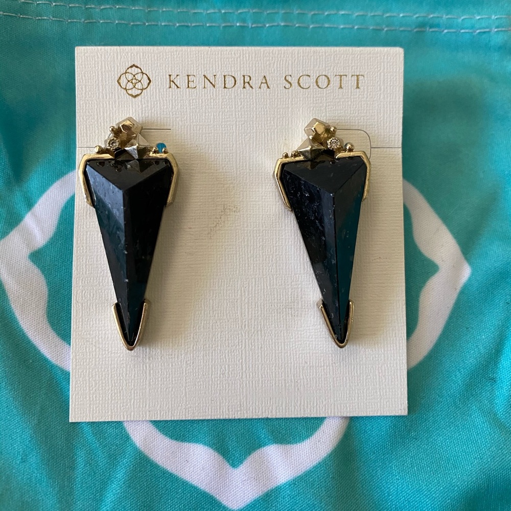 Kendra Scott Libby Drop Earrings in Granite